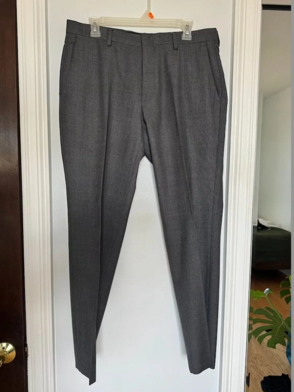 J. Crew Gray Ludlow Slim Suit Pant in Italian Wool W32 L30